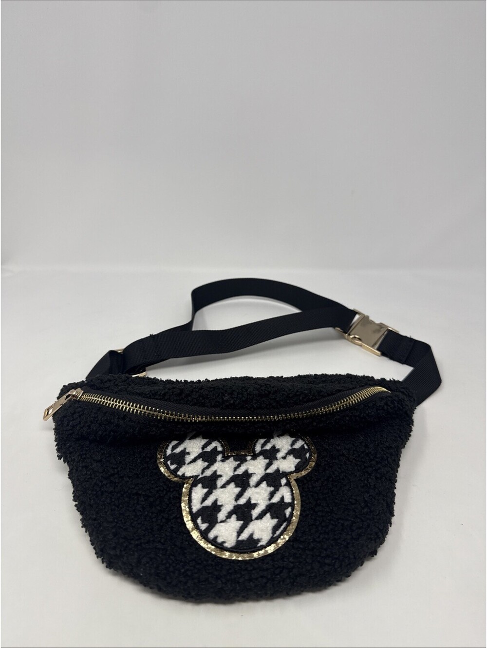 Black And White Disney Mickey Mouse Ears Fanny Pack Bag